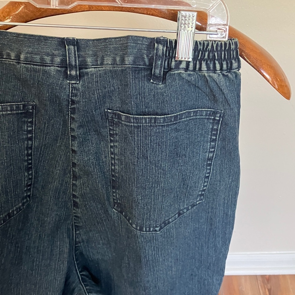 Ruby Rd. Dark Blue Straight Leg Jeans - Picture 3 of 4